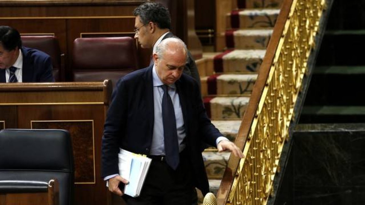 Jorge Fernández Díaz, en el Congreso, el pasado 8 de julio.-DAVID CASTRO