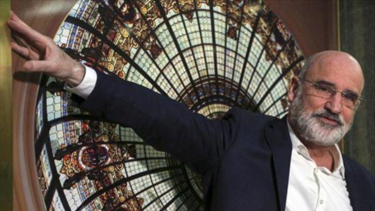 Fernando Aramburu, en el Instituto Cervantes.-JUAN MANUEL PRATS