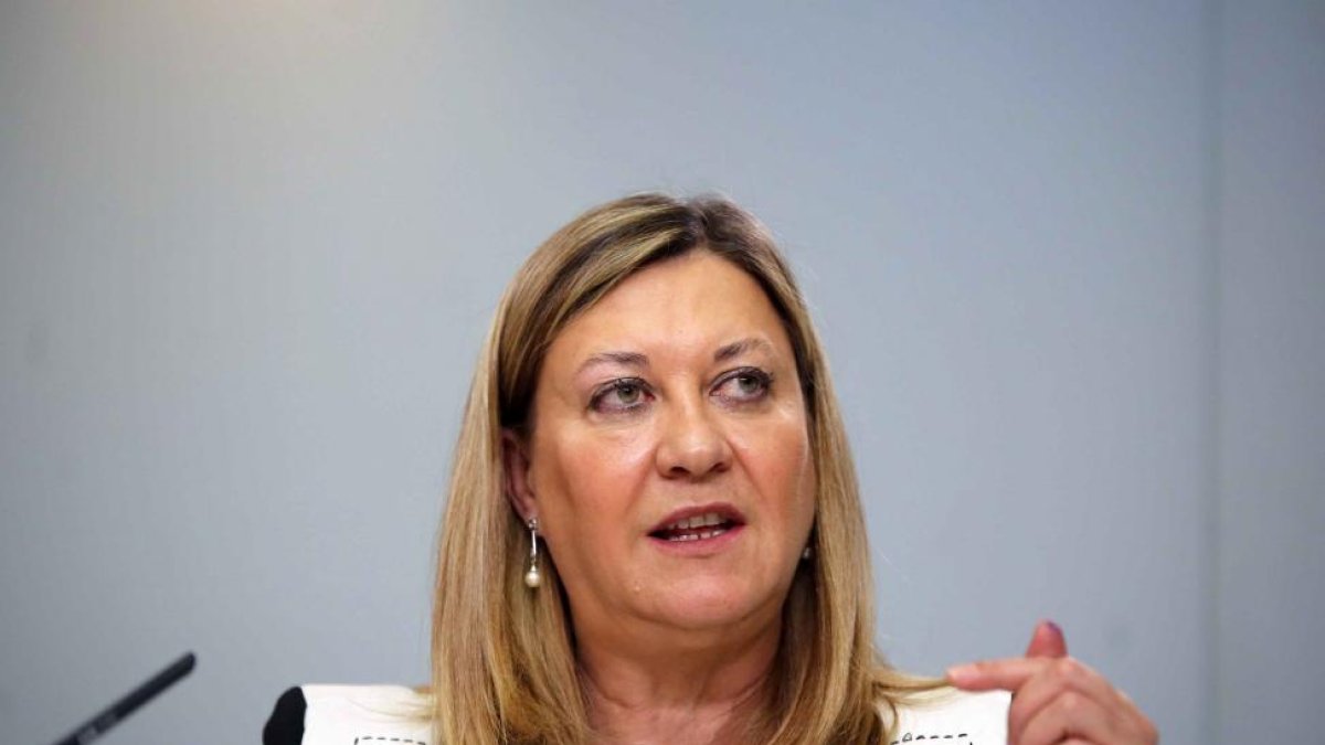 La consejera de Economía y Hacienda, Pilar del Olmo, comparece tras una reunión del Consejo de Gobierno-Ical