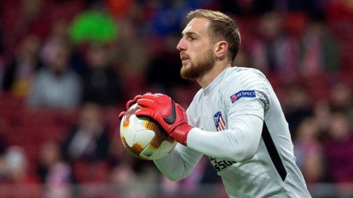 El portero esloveno Jan Oblak, en un reciente partido con el Atlético de Madrid.-EFE/RODRIGO JIMÉNEZ