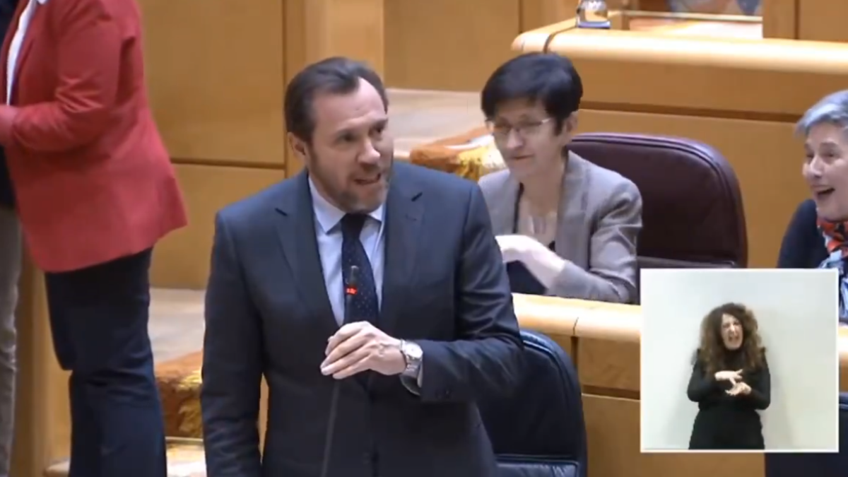 Respuesta de Óscar Puente en el Senado. X:_oscar_puente_