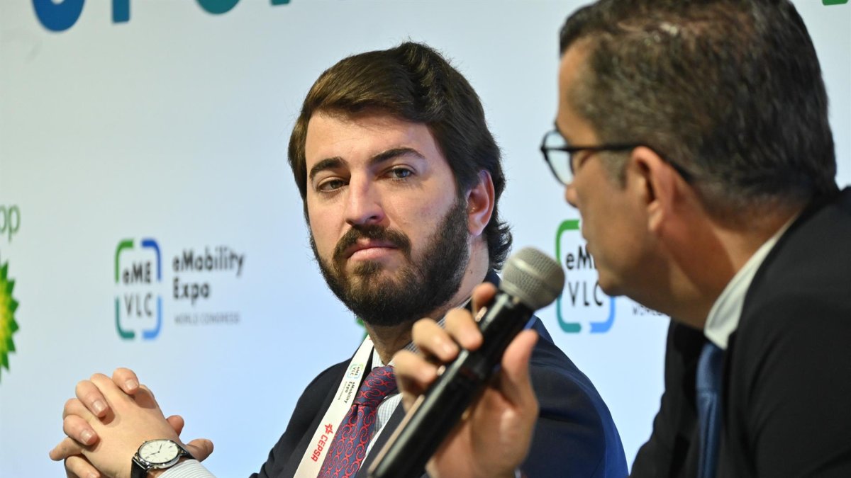 El vicepresidente de la Junta, Juan García-Gallardo, este miércoles en Valencia.- E. PRESS