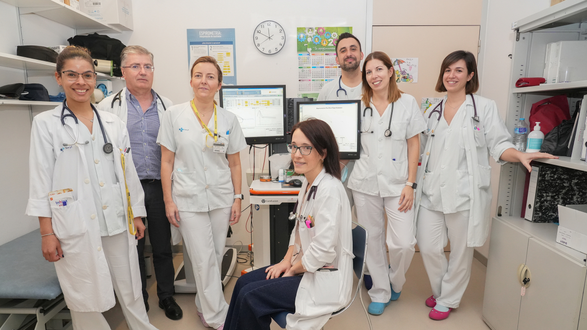Equipo de Neumología en el Hospital Universitario Río Hortega de Valladolid. -J. M. LOSTAU