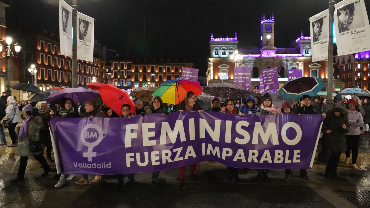 Manifestación del 8M en Valladolid. -ICAL