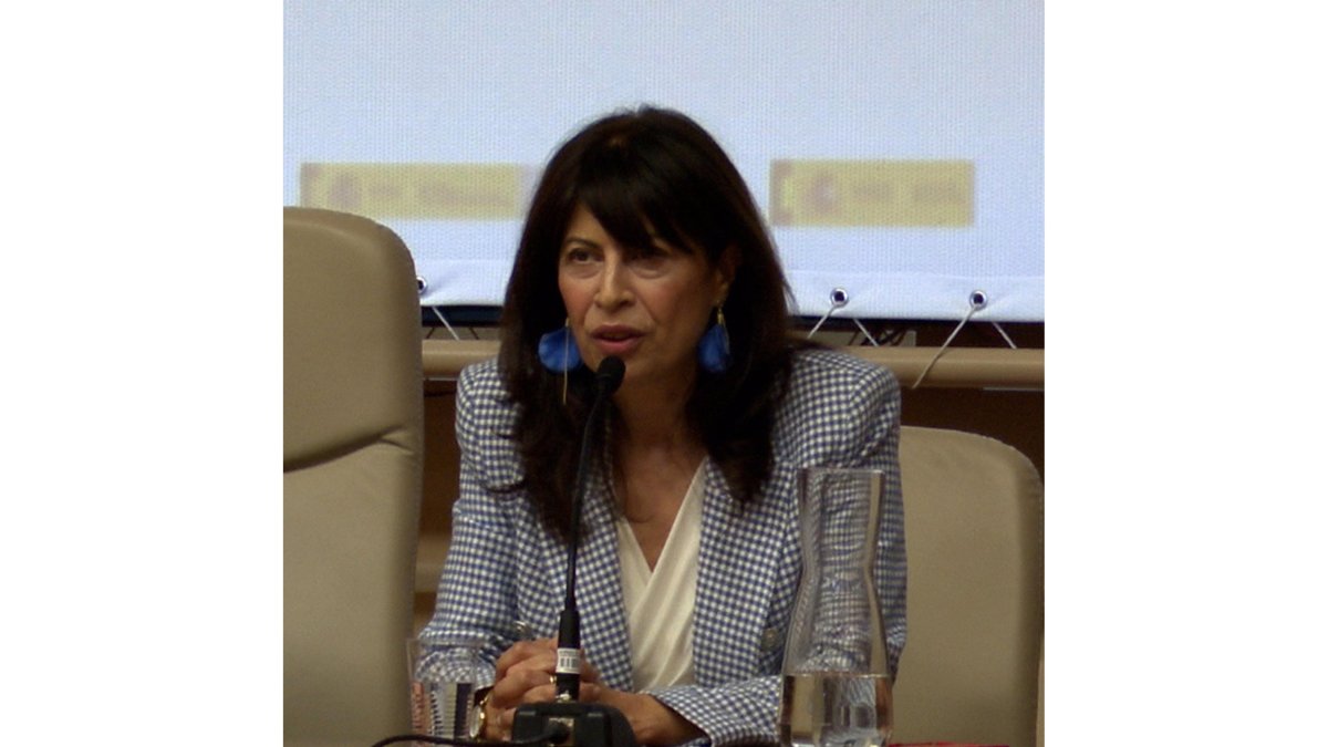 La ministra de Igualdad, Ana Redondo, durante la apertura del XXI Congreso de la Asociación de Constitucionalistas de España (ACE) en la facultad de Derecho de Valladolid. - E. PRESS.