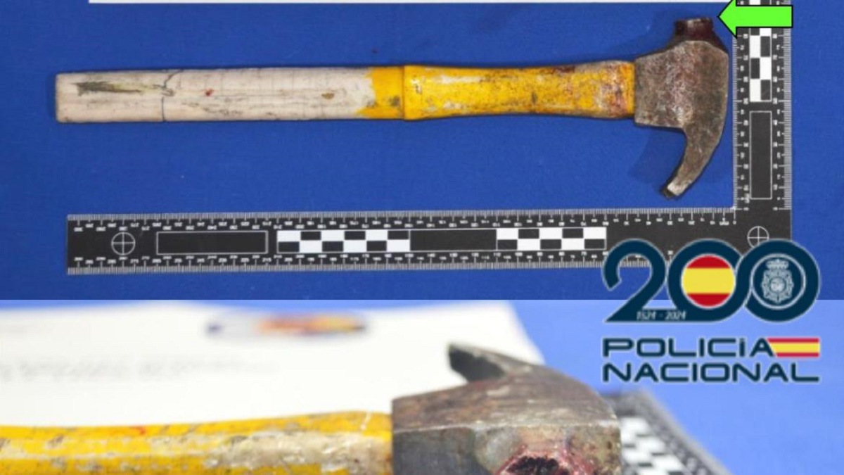 Imagen del martillo. Fuente: Policía Nacional