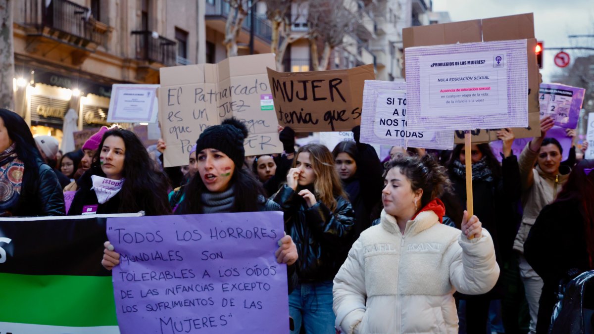 Manifestación del 8M en Valladolid en una imagen de archivo