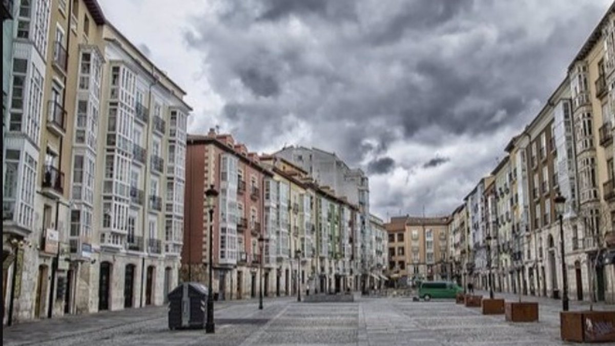 Plaza de Huerta del Rey de Burgos donde se produjo el suceso.- E. PRESS