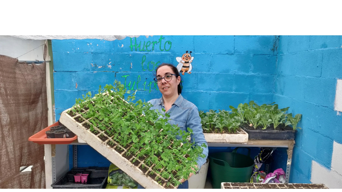 Elena Rodríguez Pérez lleva con la huerta 10 años. -ECB