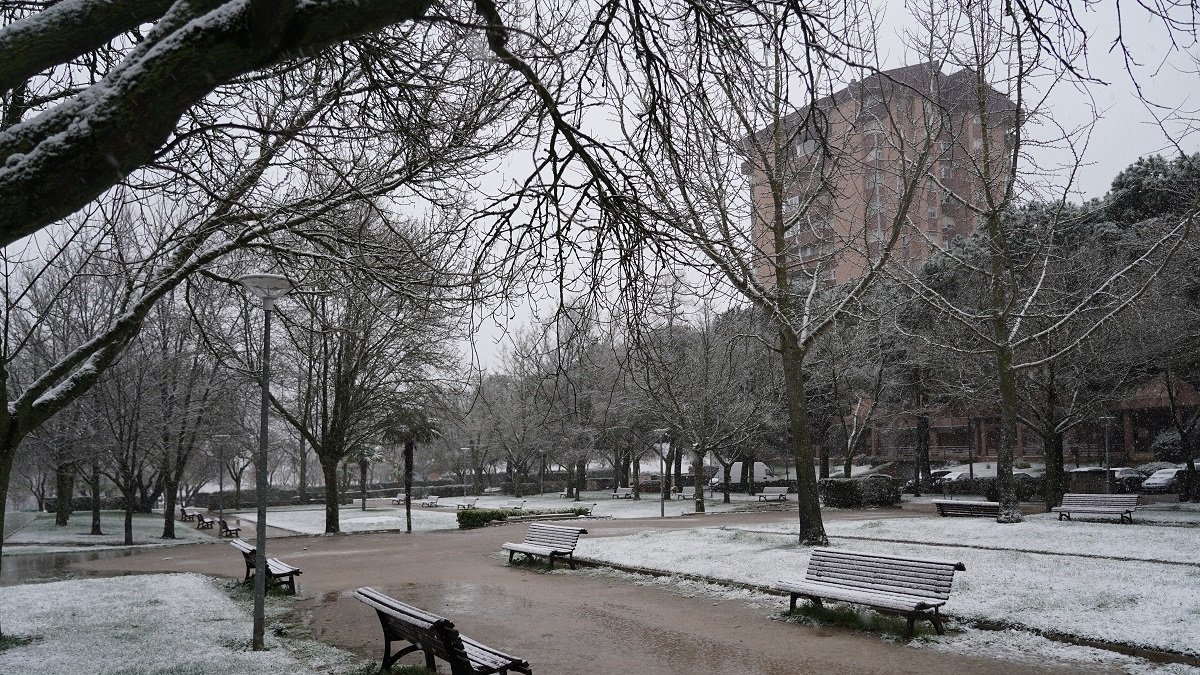 Nieve en la ciudad de Valladolid, imagen de archivo.