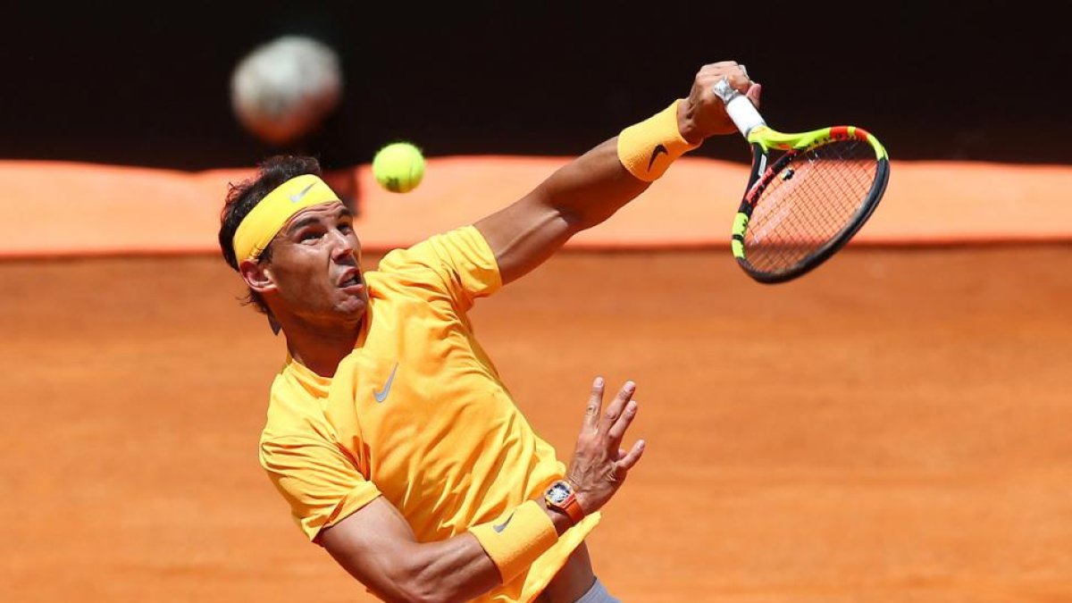 Rafael Nadal durante su partido ante Fabio Fognini-ALESSANDRO BIANCHI (REUTERS)
