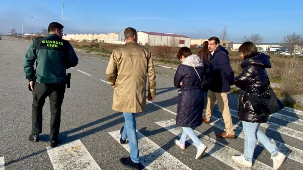Visita de mandos de la Dirección General de la G:C. en enero para ver emplazamientos en Aldeamayor