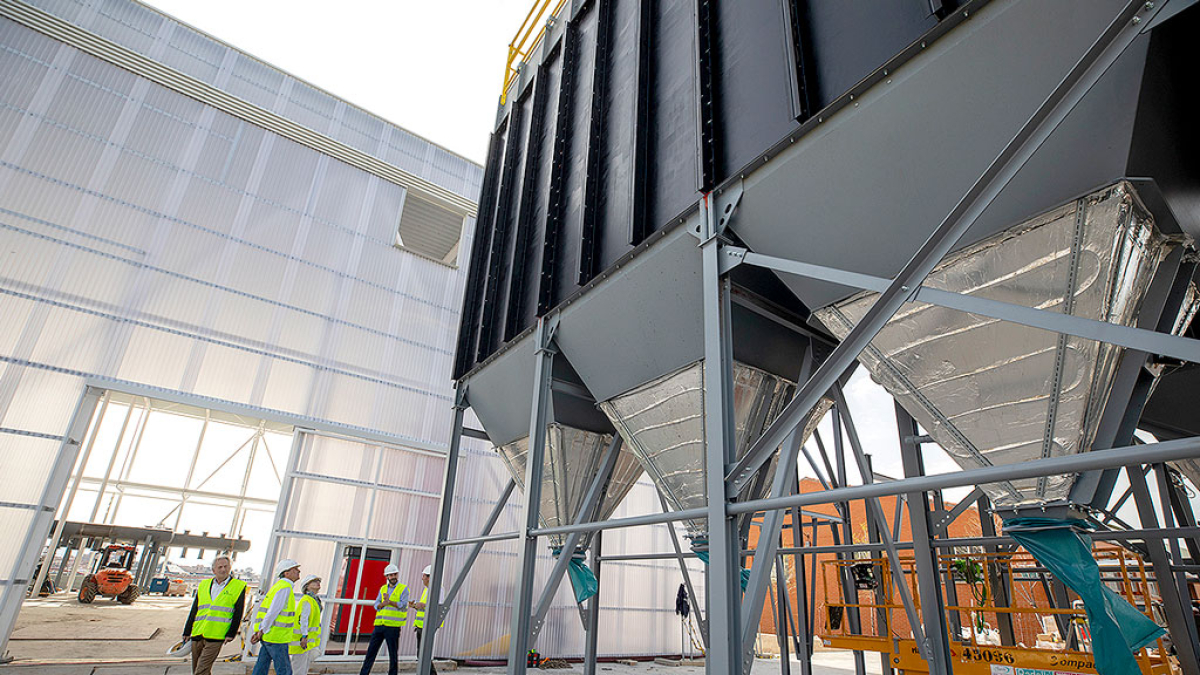 Instalaciones de la planta de energía abulense.