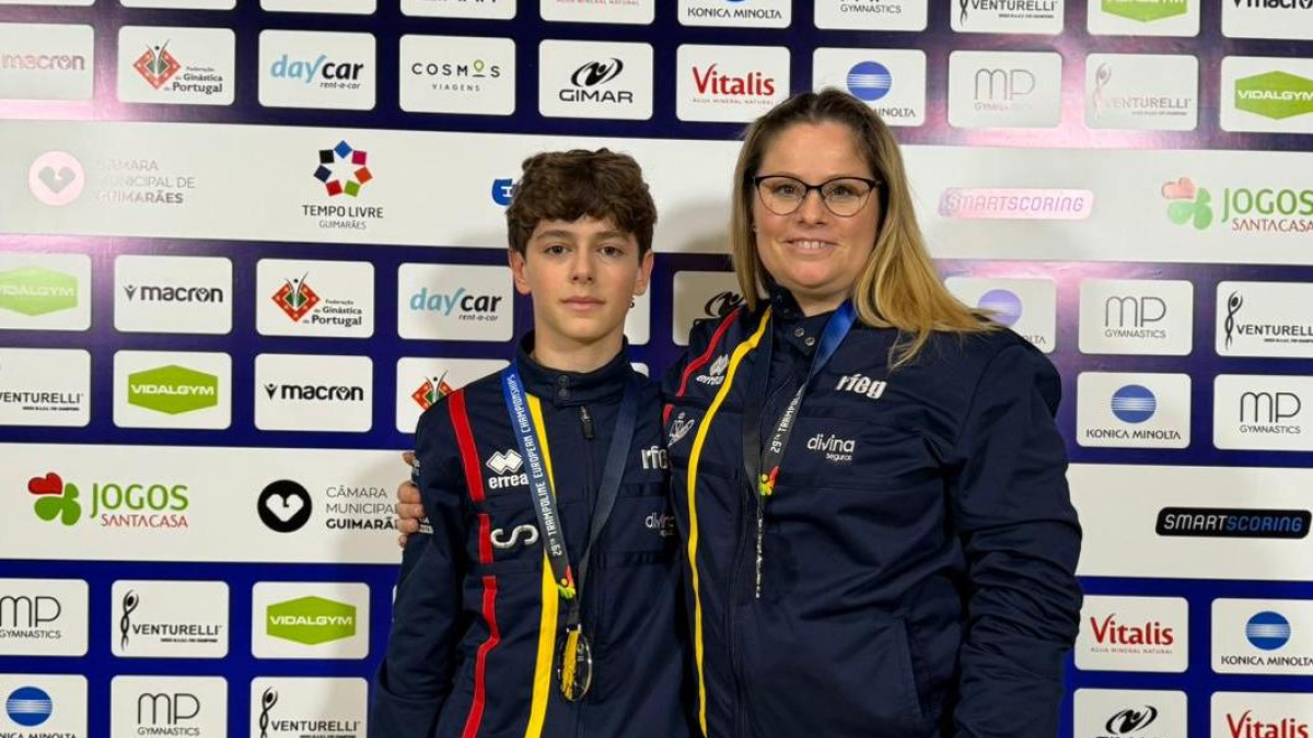 Gabriel Arias y Teresa Ginés con la medalla europea