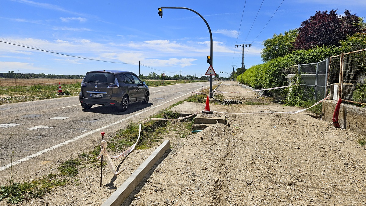 Estado actual del carril bici.