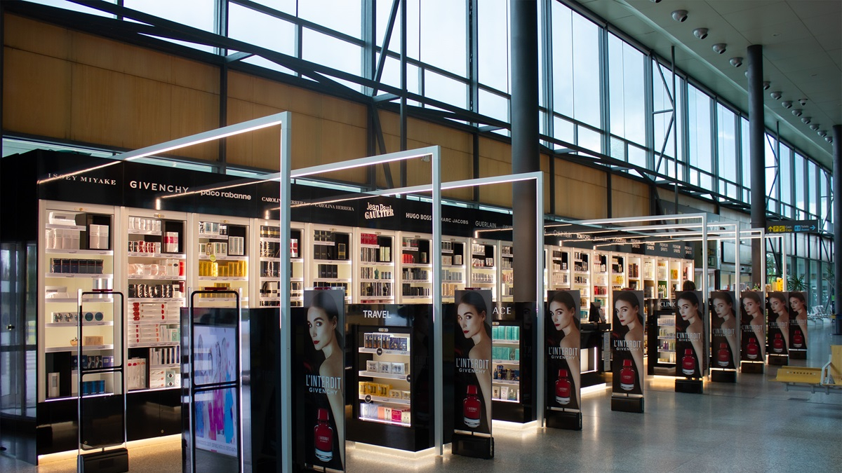 Imagen de la tienda Duty Free del aeropuerto de Villanubla