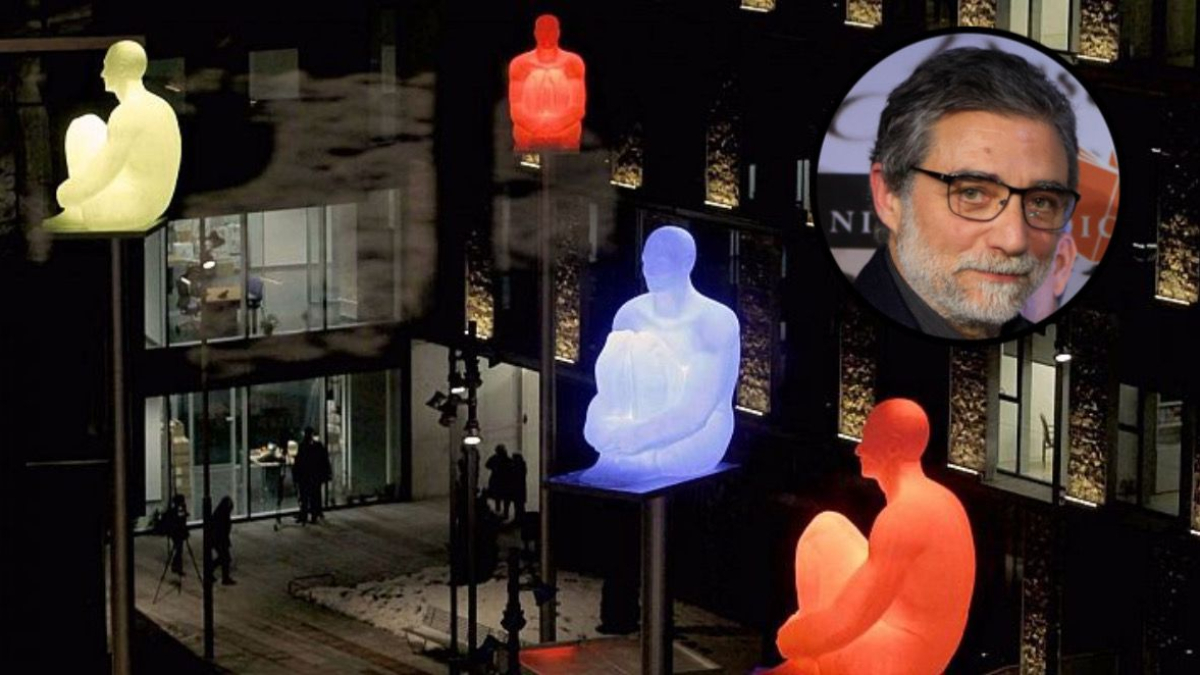 'Los siete poetas' de Jaume Plensa en Andorra la Vella.