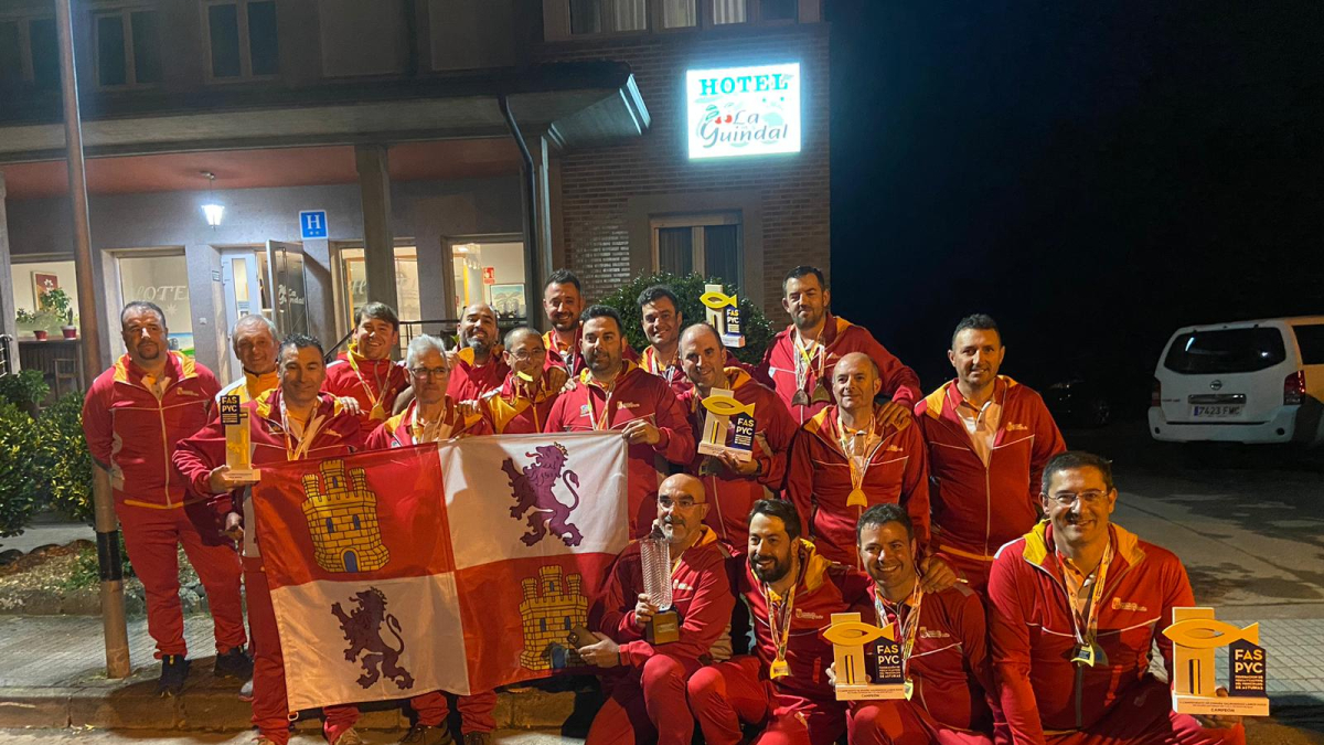 Campeones de España de Castilla y León en salmónidos dúo.L.F.