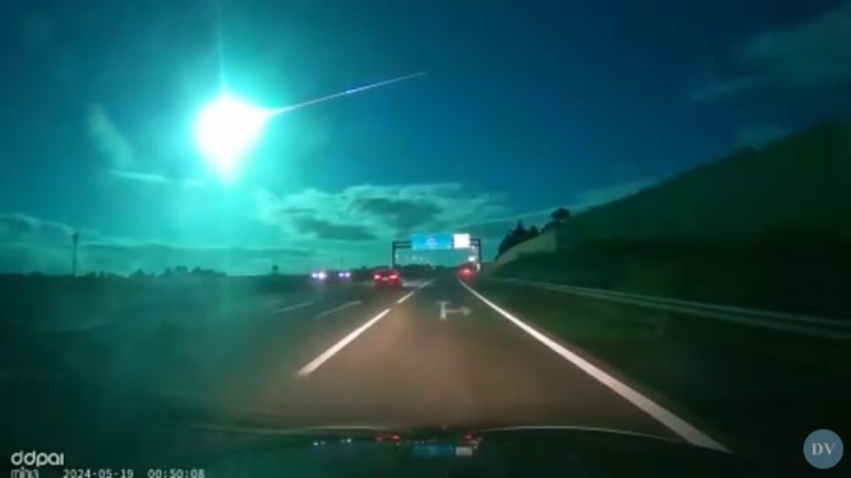 Un bólido celeste surca el cielo de Valladolid