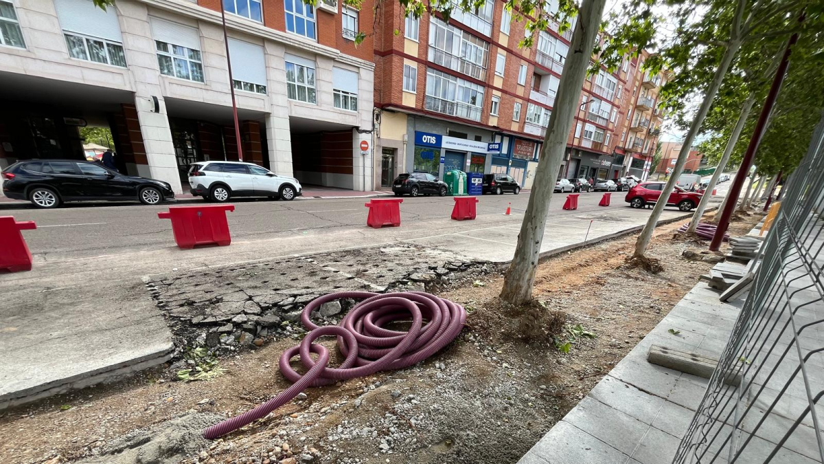 Obras en la calle Tórtola