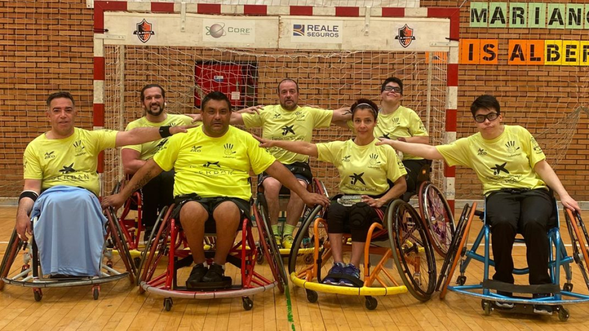 Integrantes del Inclusport Serban en Parla