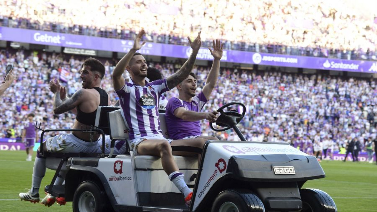 Celebración del ascenso a Primera