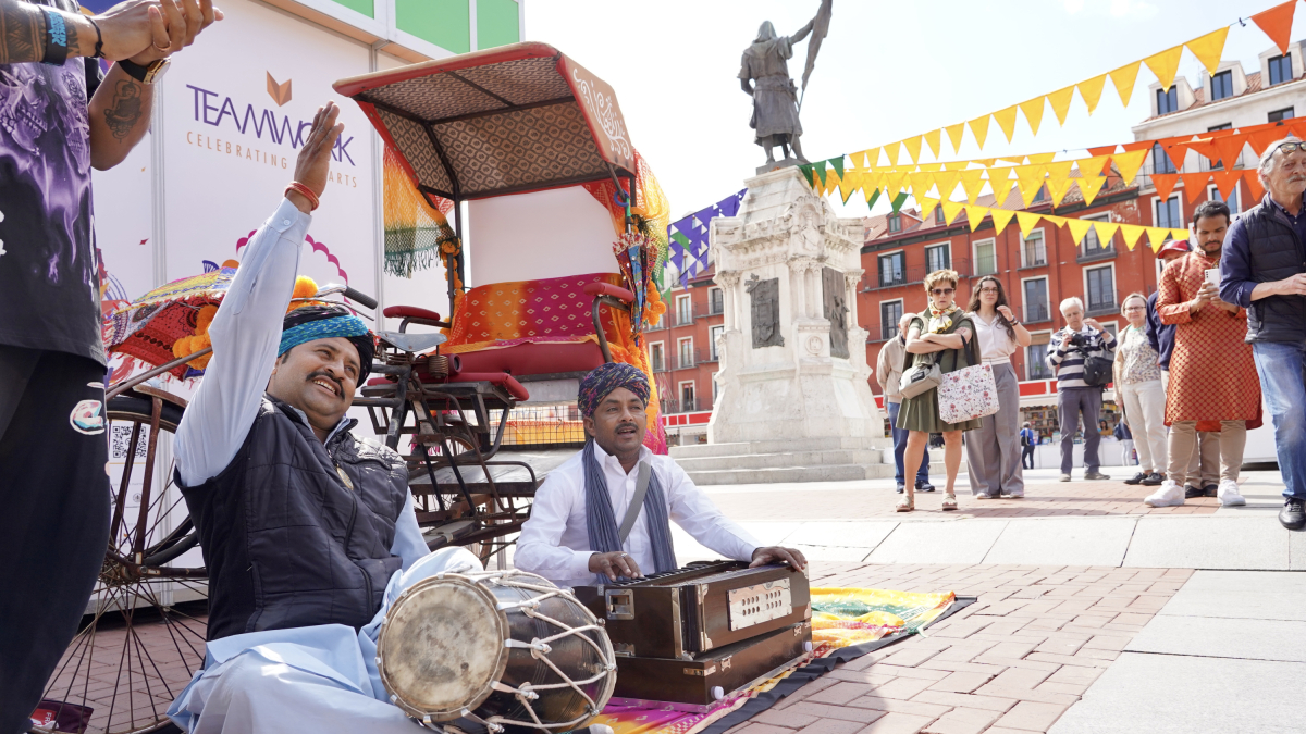 Músicos de India en la primera edición