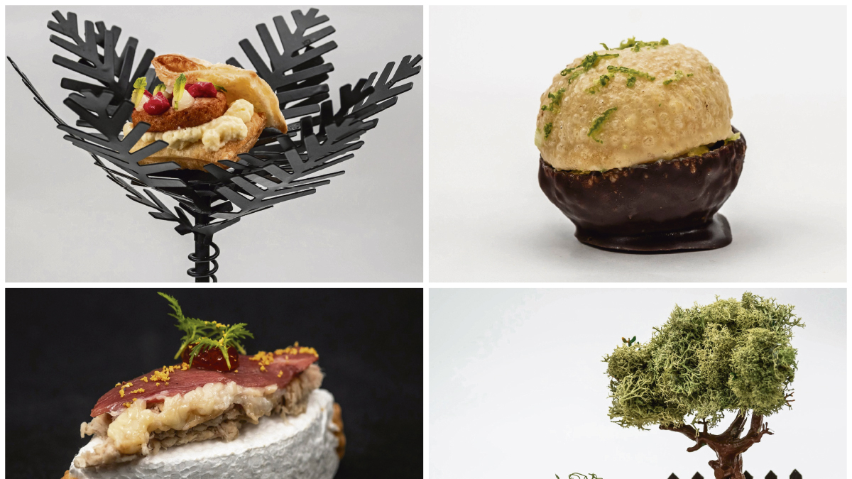 Montaje de los pinchos del Concurso Provincial de Valladolid