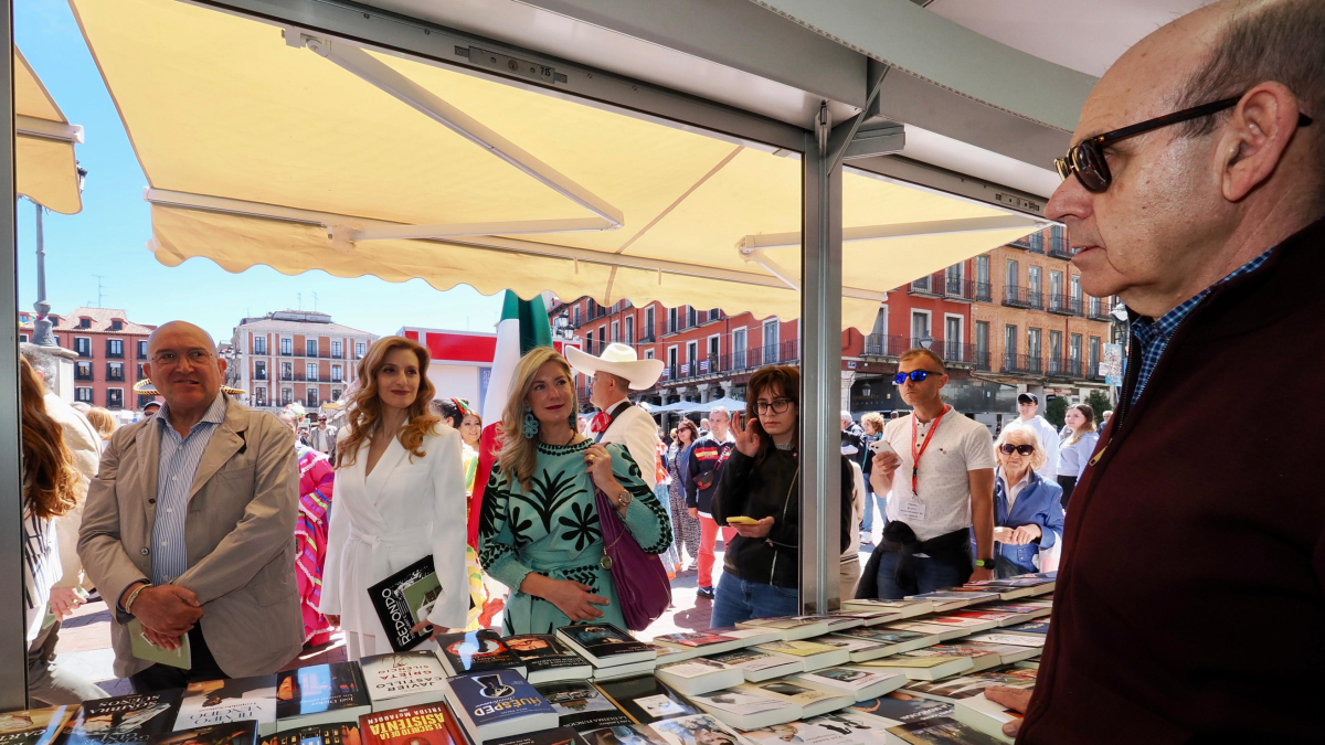 Carnero, Sancho y Carvajal, esta mañana, en la inauguración