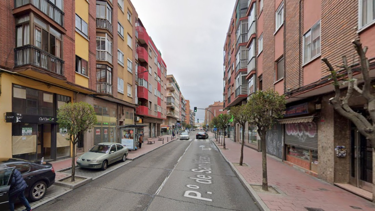 Paseo San Vicente, en el barrio de Las Delicias.