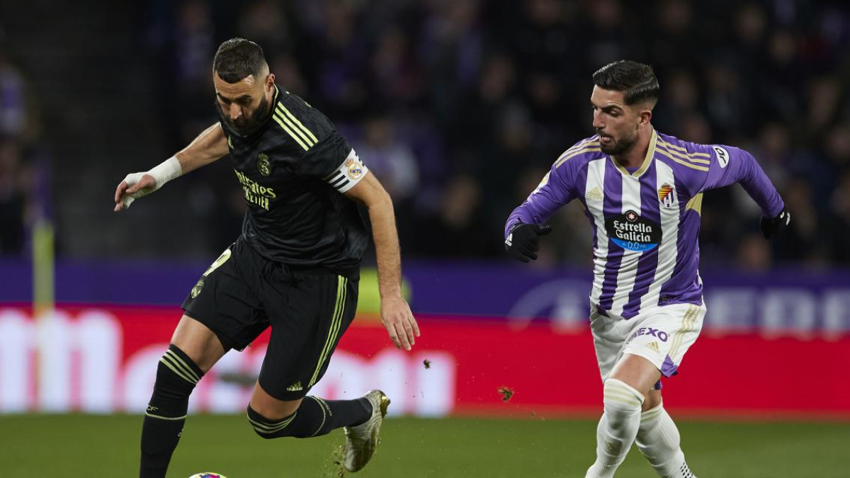 Benzema y Monchu, en el último Real Valladolid-Real Madrid.