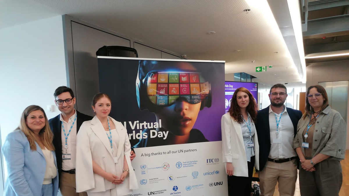 Ganadores del UN Virtual Worlds Day en Ginebra, Suiza.