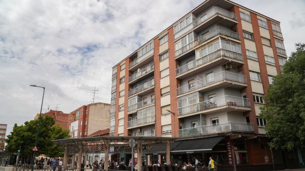 Plaza del Carmen en el barrio de Las Delicias