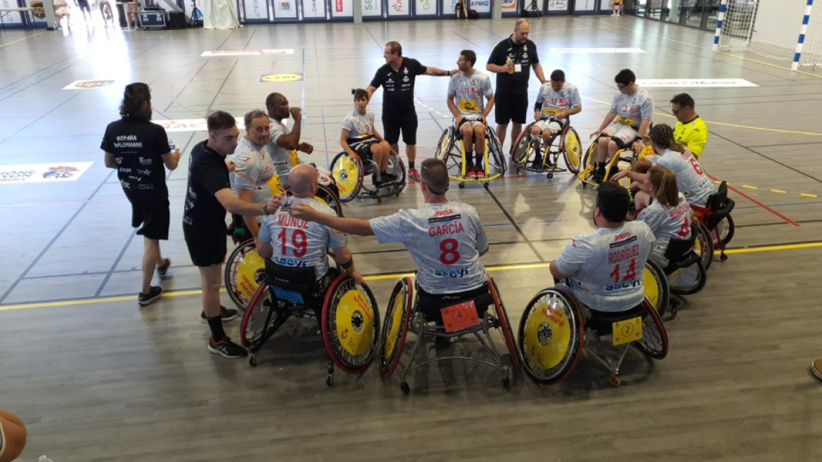 Seleccion española de Balonmano en Silla en Lyon