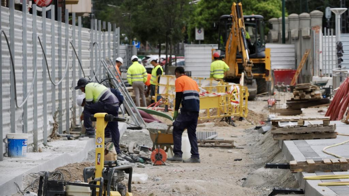 Obras del paso subterráneo de Padre Claret