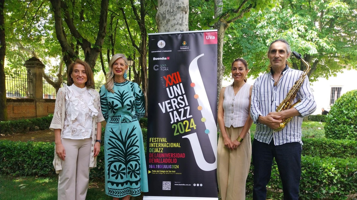 María Jesús Pardo, Irene Carvajal, Rebeca San José y José Luis Gutiérrez, esta mañana