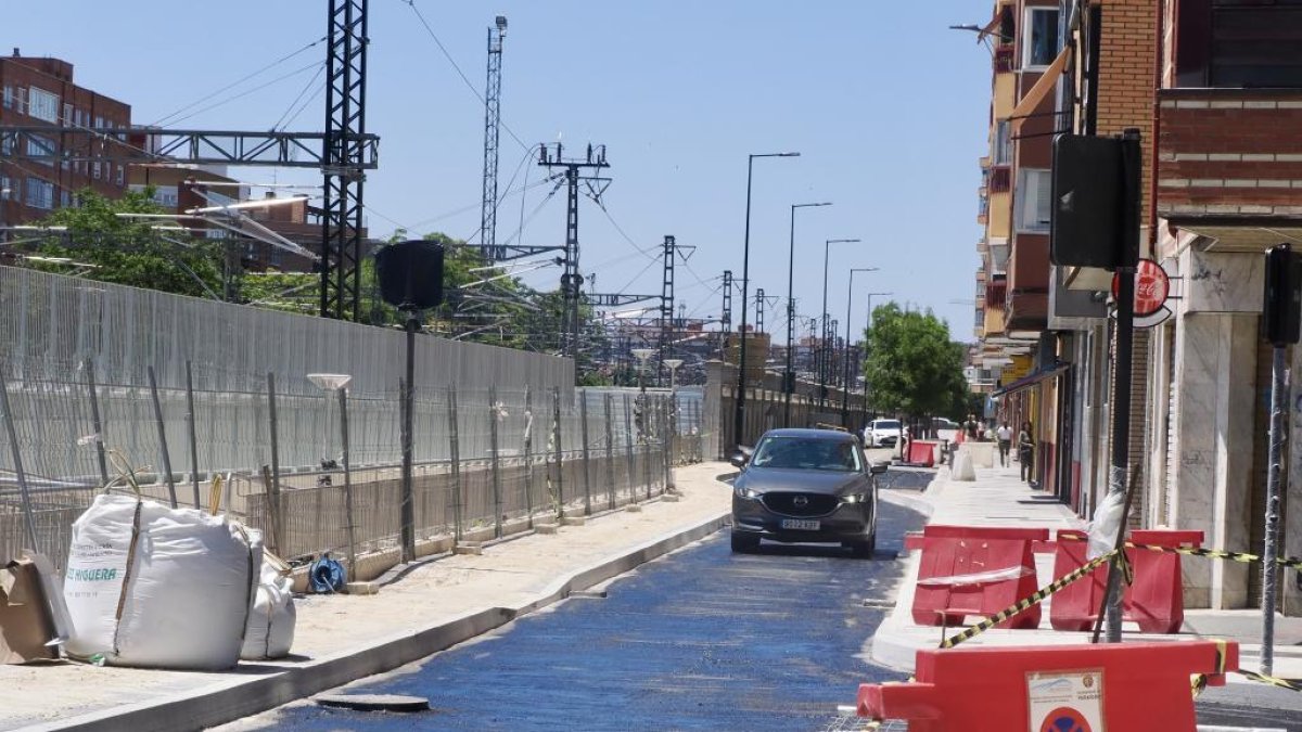 Obras en la Calle Estación, imagen de archivo
