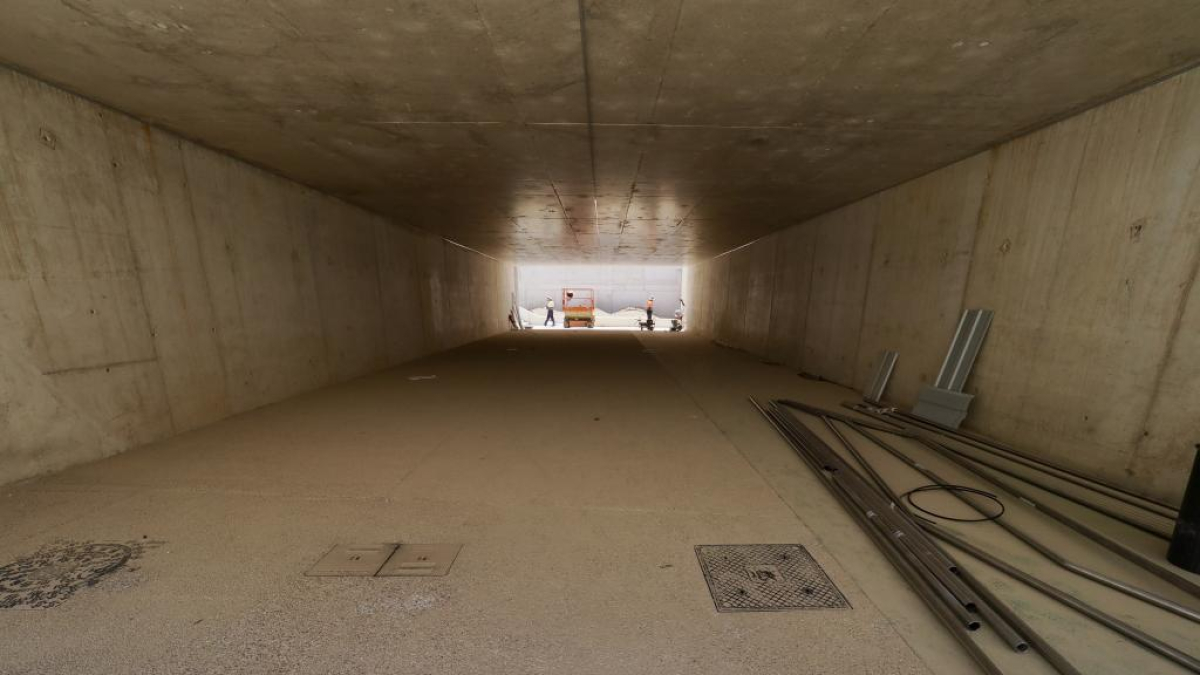 Vista del interior del nuevo paso de la integración de Padre Claret previo a su apertura.