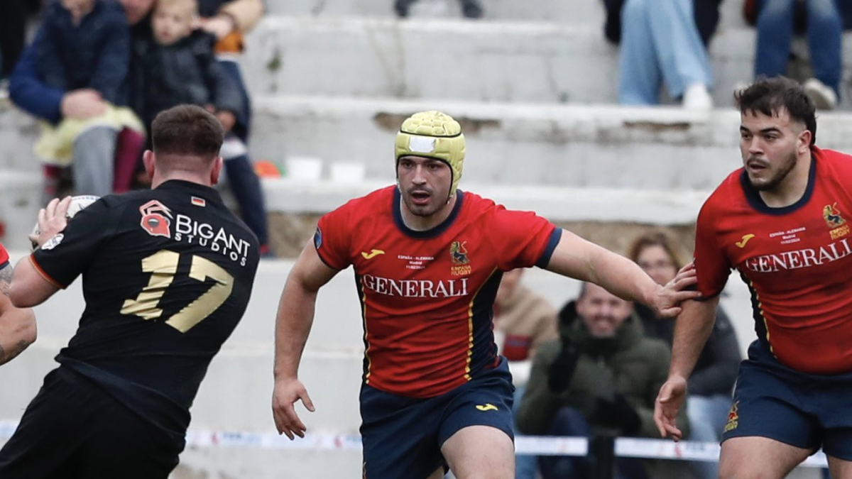 Saleta con la selección española.