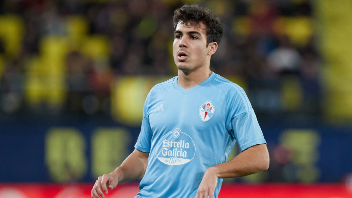 El lateral Manu Sánchez, con la camiseta del Celta la pasada campaña tras llegar libre procedente del Atlético de Madrid.