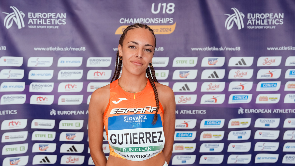 Claudia Gutiérrez durante el Campeonato de Europa