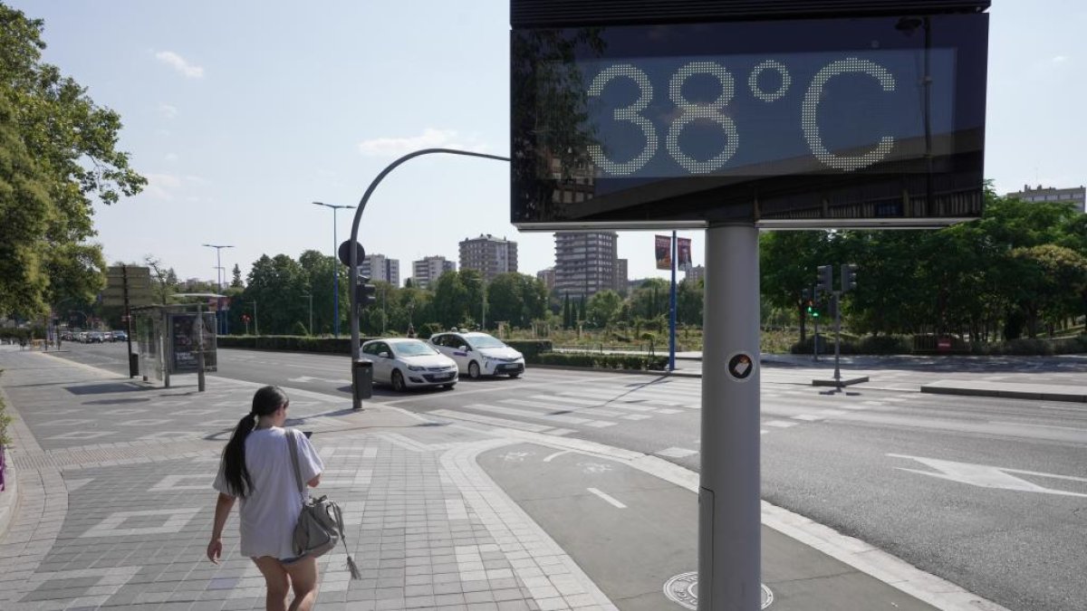 Imágenes de la ola de calor que abandonará Valladolid este lunes