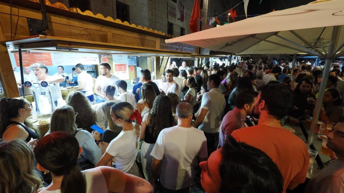 Una imagen de archivo de la Feria de Día durante las fiestas de Valladolid