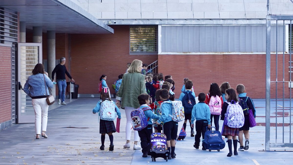 Vuelta al cole en Valladolid en una imagen de archivo.
