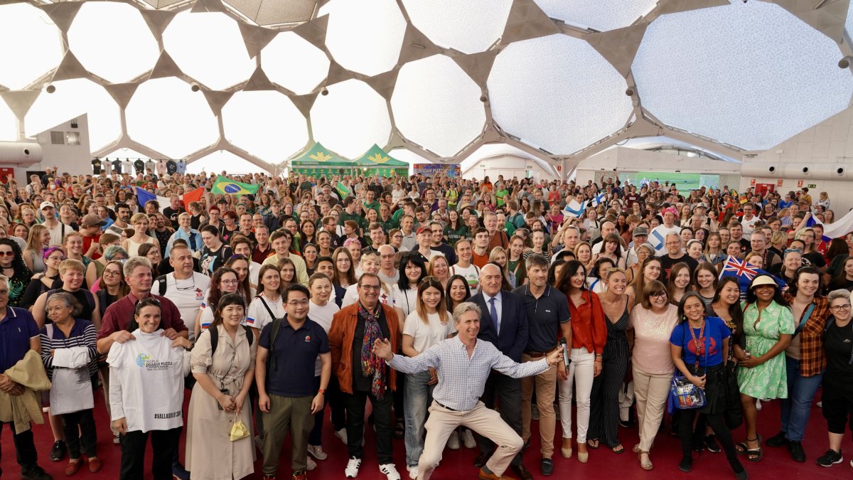 Inauguración del Campeonato Mundial de Puzzles en Valladolid.