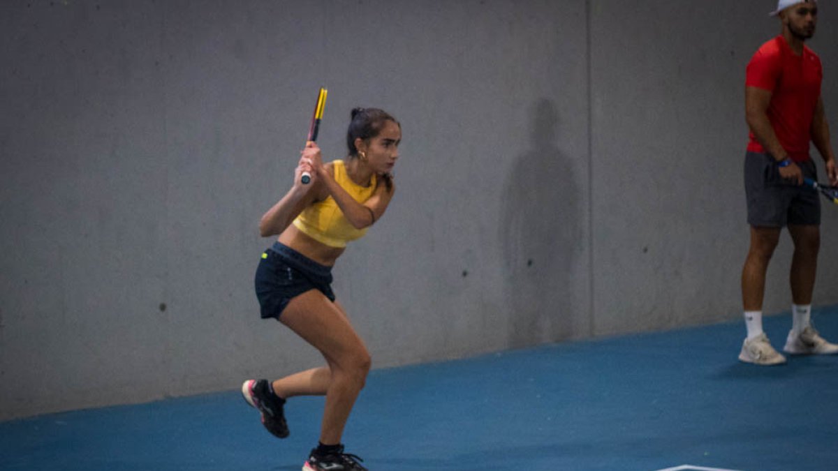 Marta Santos durante el torneo