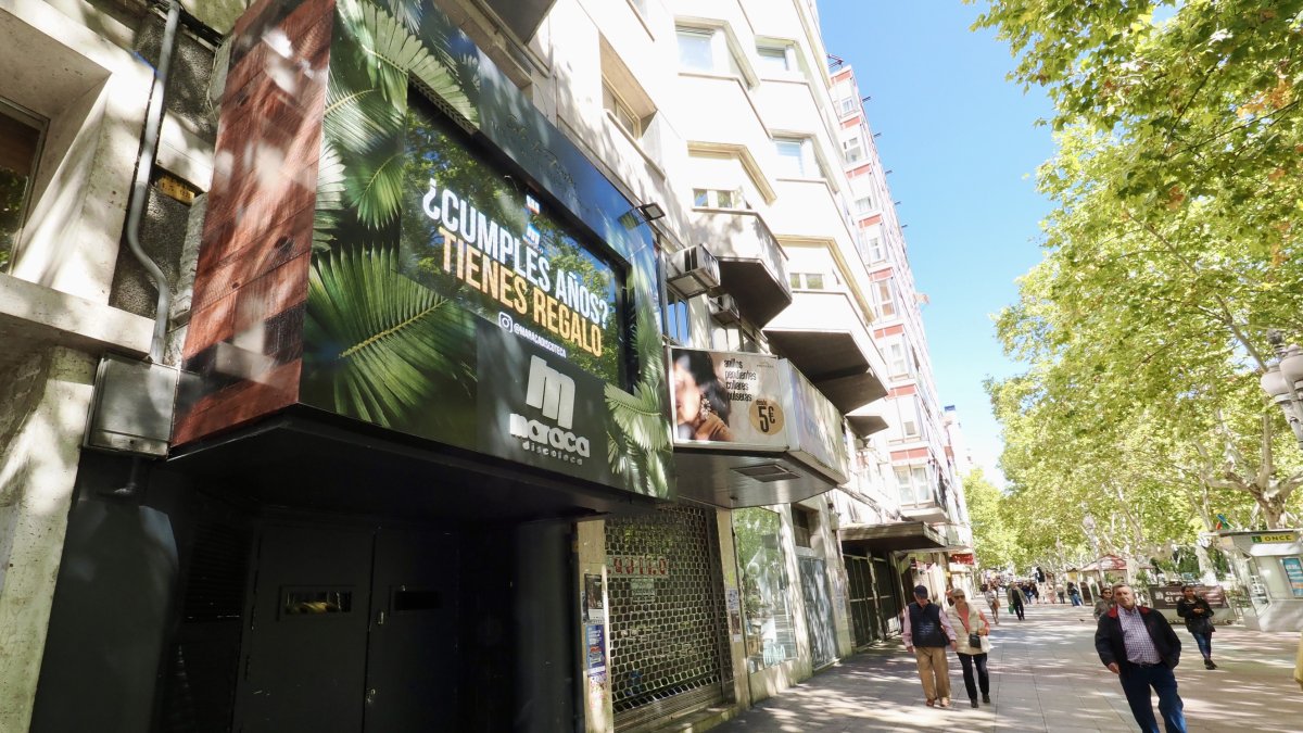 Discoteca La Maraca del paseo Zorrilla, 48, donde se produjo la pelea.