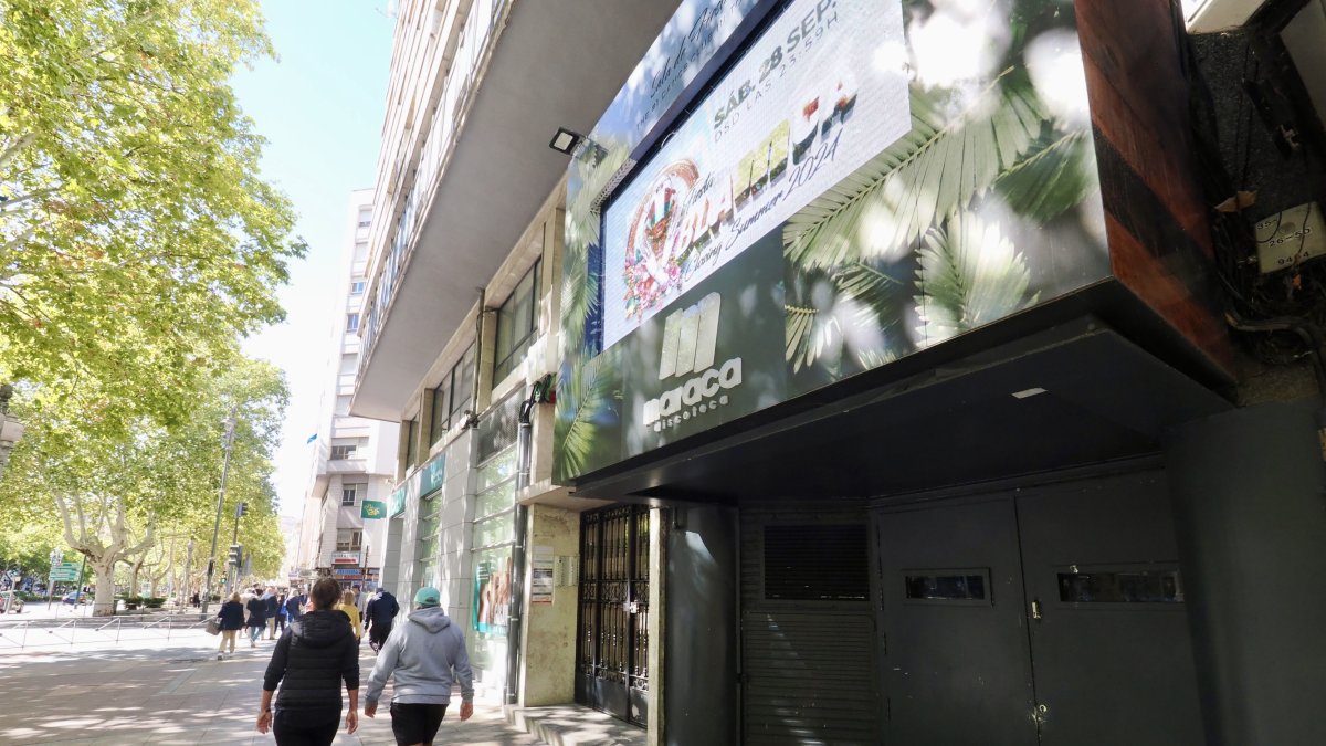 Discoteca La Maraca sita en el 48 del paseo de Zorrilla, donde ocurrieron los hechos.