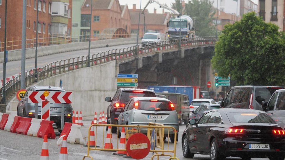 Obras de emergencia en Arco de Ladrillo en una imagen de archivo
