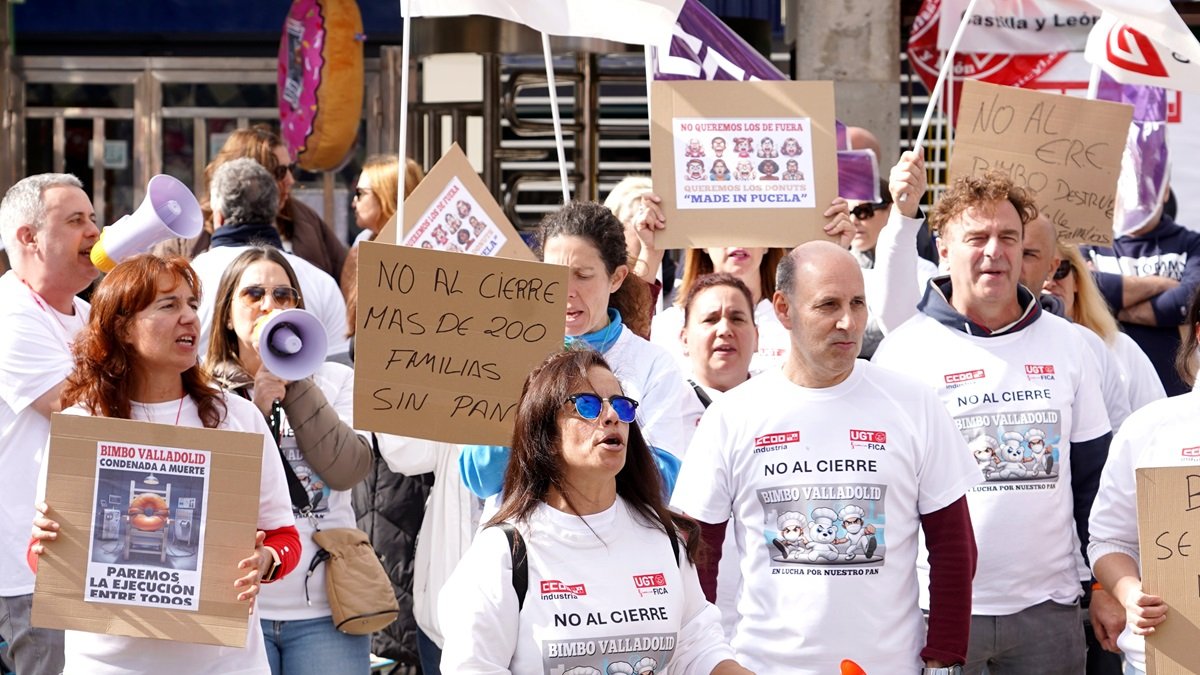 Primera jornada de huelga de Bimbo.